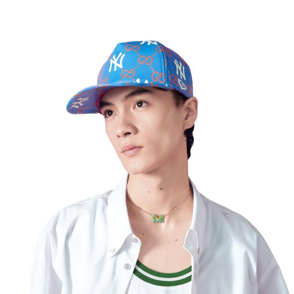 Gucci | NY Yankees and GG Monogram Print Unisex Baseball Cap Hat - Picture 3 of 9